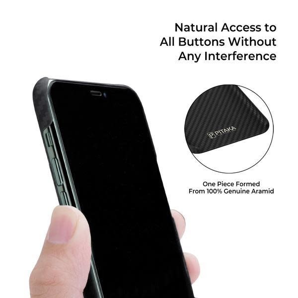 Pitaka Aramid MagEZ Case for iPhone 11 Pro - Black/Grey Twill