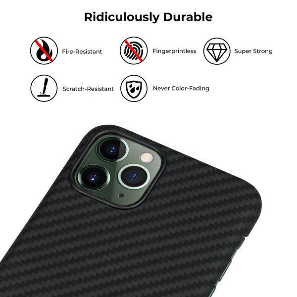 Pitaka Aramid MagEZ Case for iPhone 11 Pro - Black/Grey Twill