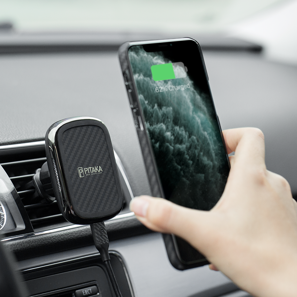 Pitaka Magnetic MagEzMount Qi Wirelessly Charger - Car Vent