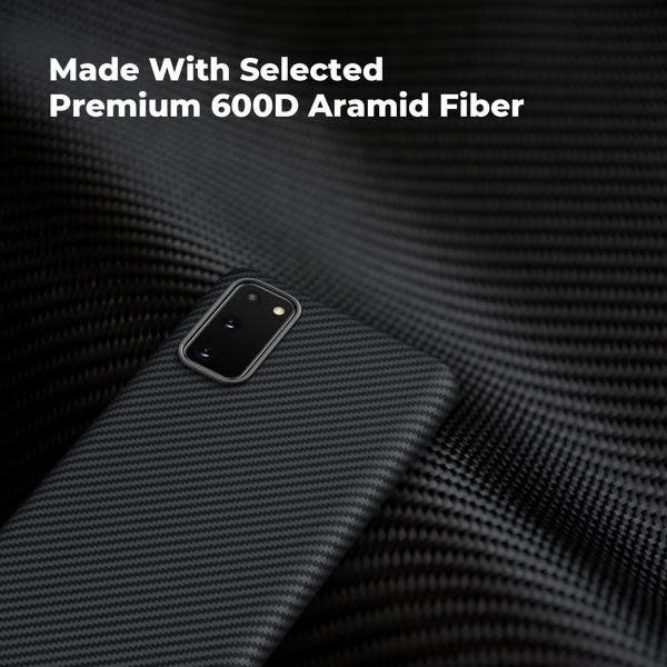 Pitaka Aramid Air Case for Samsung Galaxy S20 - Black/Grey Twill