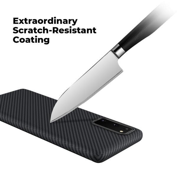 Pitaka Aramid Air Case for Samsung Galaxy S20 - Black/Grey Twill