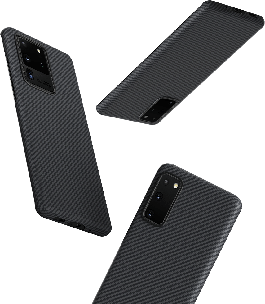 Pitaka Aramid Air Case for Samsung Galaxy S20 - Black/Grey Twill