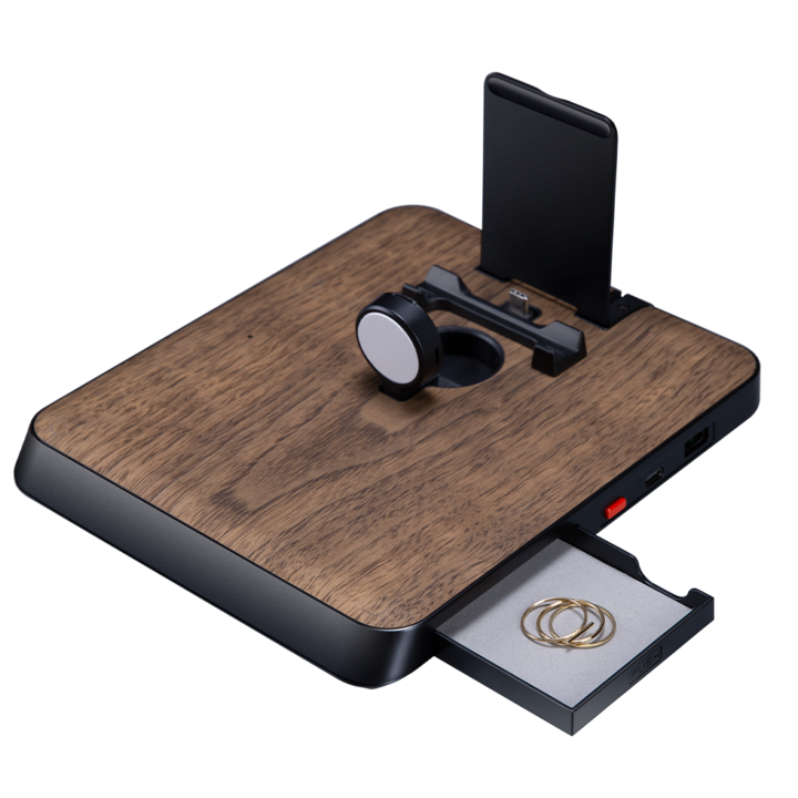 Pitaka Air Omani Lite Ultimate Wireless Charging Satation - Wood Grain