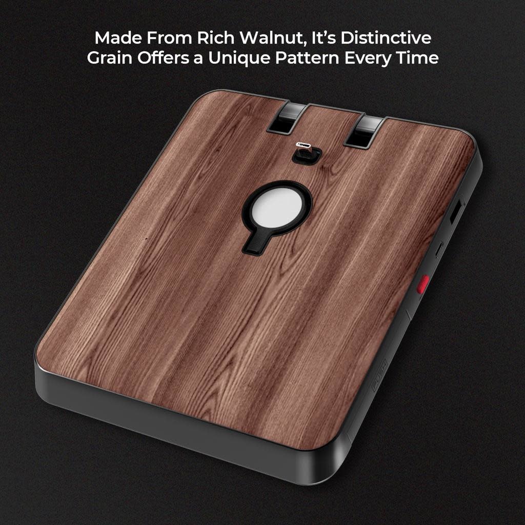 Pitaka Air Omani Lite Ultimate Wireless Charging Satation - Wood Grain