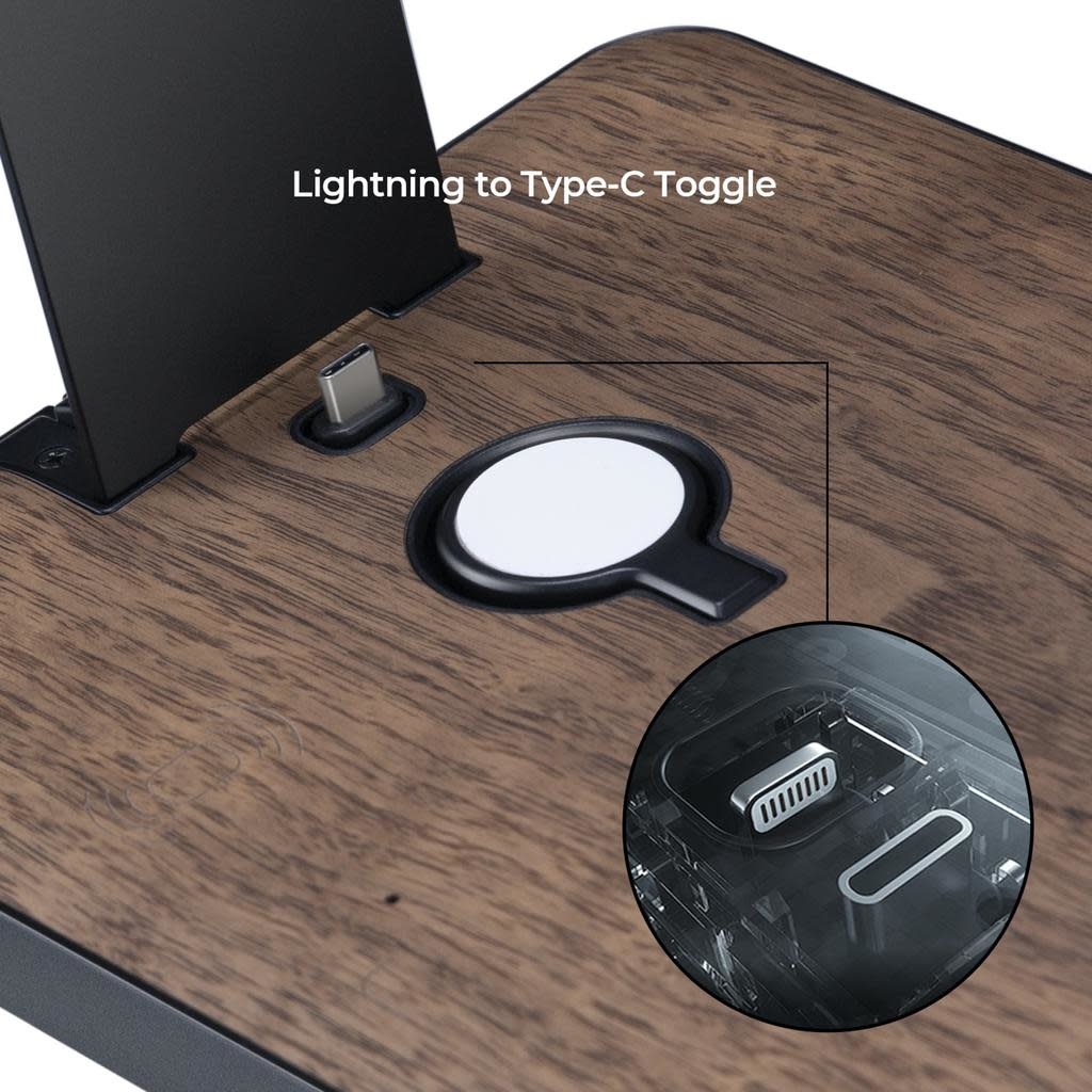 Pitaka Air Omani Lite Ultimate Wireless Charging Satation - Wood Grain