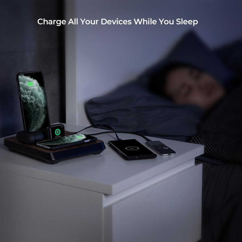 Pitaka Air Omani Lite Ultimate Wireless Charging Satation - Wood Grain