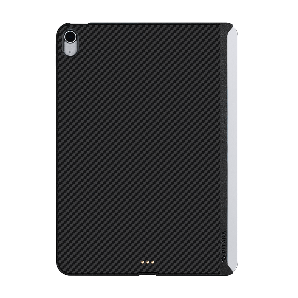 Pitaka Aramid Karbon Fiber MagEZ Case for iPad Air 10.9” / iPad Pro 11” 1st-Gen (fit Smart/MagicKeyboard) - Black/Grey Twill