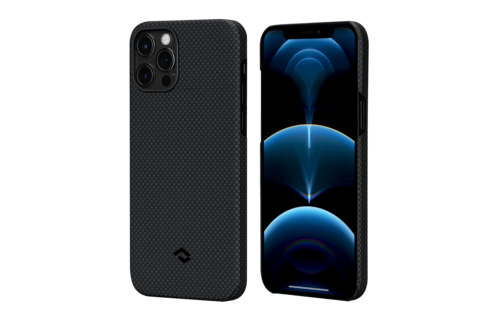 Pitaka Aramid Karbon Fiber MagEz Case for iPhone 12 / 12 Pro - Black/Grey Plain