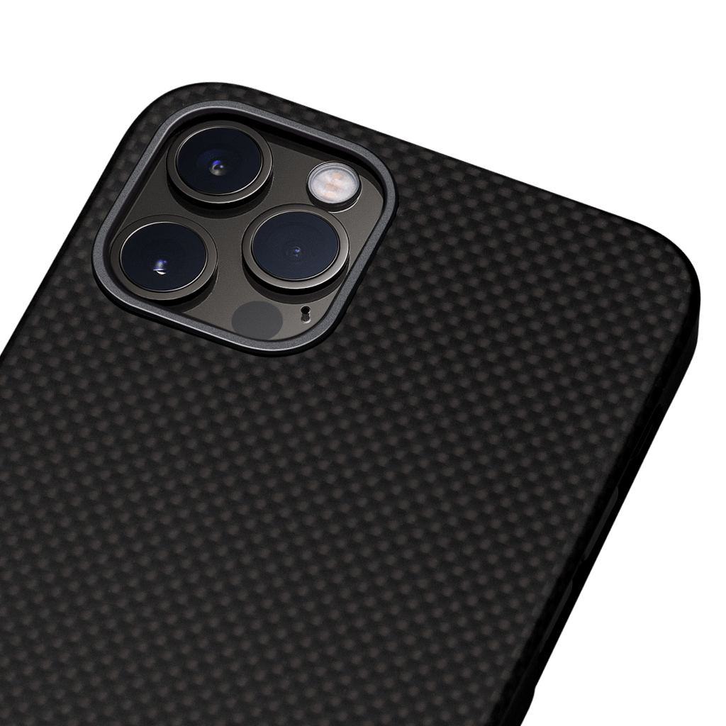 Pitaka Aramid Karbon Fiber MagEz Case for iPhone 12 / 12 Pro - Black/Grey Plain