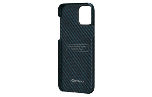 Pitaka Aramid Karbon Fiber MagEz Case for iPhone 12 Mini - Black/Blue Twill