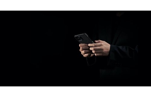 Pitaka Aramid Karbon Fiber MagEz Case for iPhone 12 Mini - Black/Blue Twill