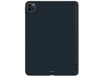 Pitaka Aramid Karbon Fiber MagEZ Case for iPad Pro 12.9” 4th-Gen (fit Smart/MagicKeyboard) - Black/Blue Twill