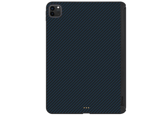 Pitaka Aramid Karbon Fiber MagEZ Case for iPad Pro 12.9” 4th-Gen (fit Smart/MagicKeyboard) - Black/Blue Twill