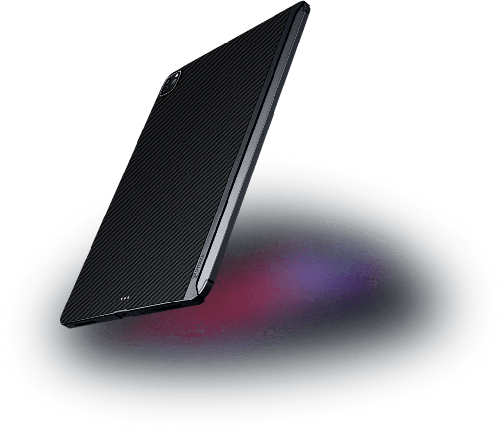 Pitaka Aramid Karbon Fiber MagEZ Case for iPad Pro 12.9” 4th-Gen (fit Smart/MagicKeyboard) - Black/Blue Twill