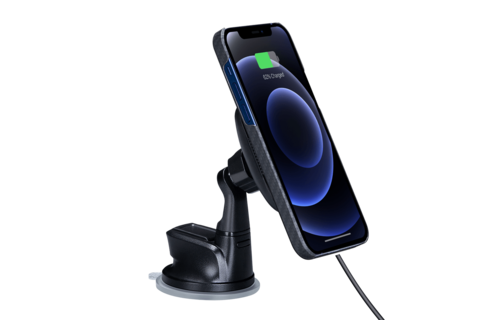 Pitaka Aramid Karbon Fiber MagEZ Case & In-Car Wireless Charging Kit iPhone 12 Mini - Black/Grey Twill