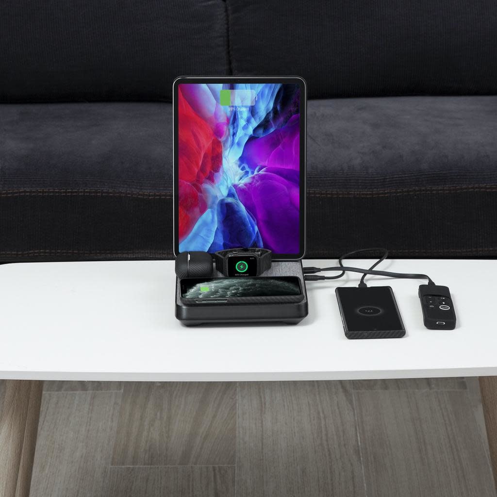 Pitaka Air Omani Lite Ultimate Wireless Charging Station 6-in-1 Charging Dock - Grey Weave