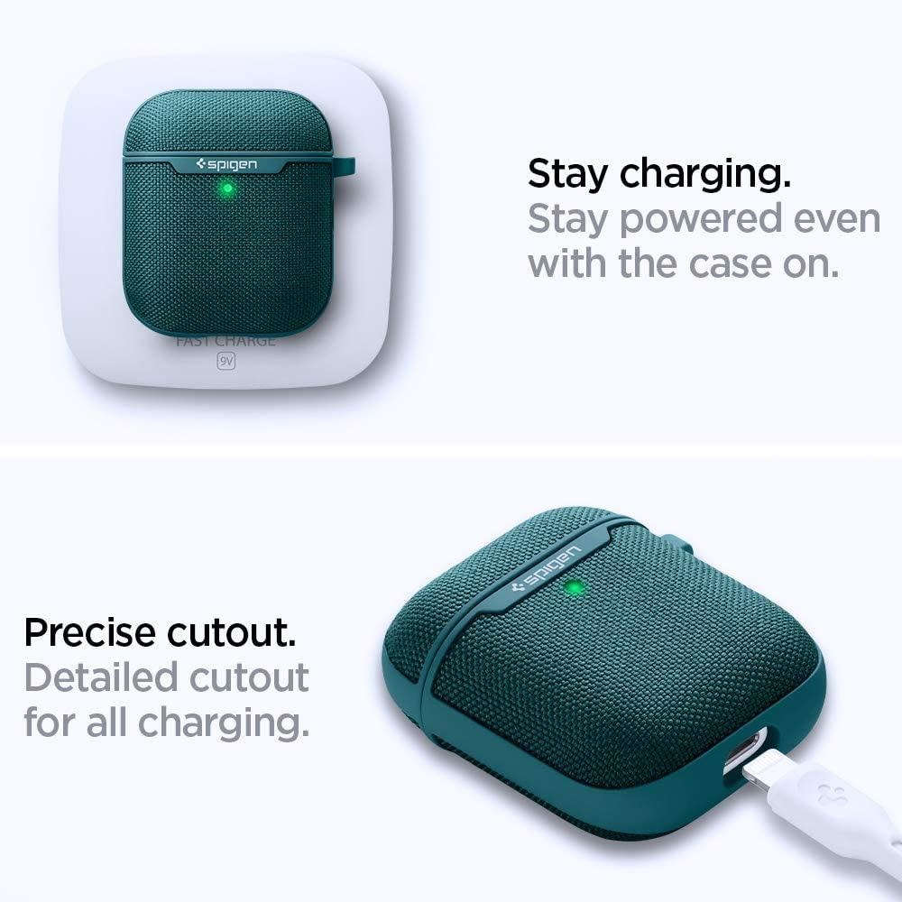 Spigen Urban Fit Case for Apple AirPods 1/2 - Midnight Green