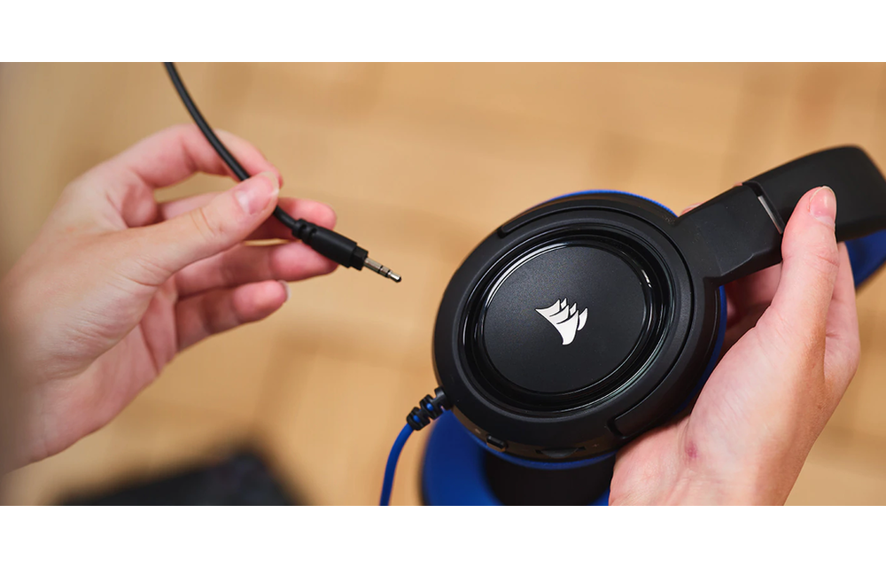 Corsair HS35 Stereo Gaming Headset Playstation - 4 PC - Mobile - Blue