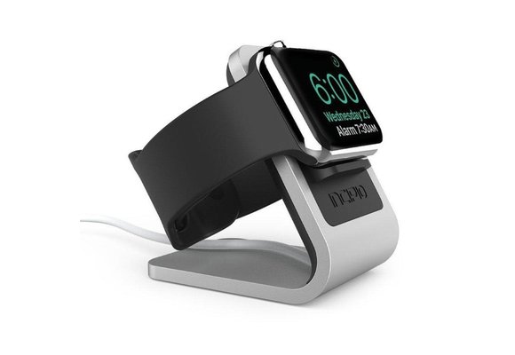 INCIPIO APPLE WATCH 38MM/42MM CHARGING STAND (DOES NOT INCLUDE CHARGING CABLE) - SILVER