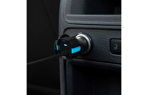 Incipio 15W USB-C Car Charger With Captive USB-C Cable - Black