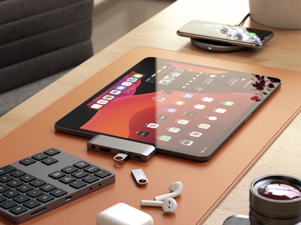 Satechi Type-C Moble Pro Hub For iPad Pro & Type-C Smartphones / Tablets - Space Gray