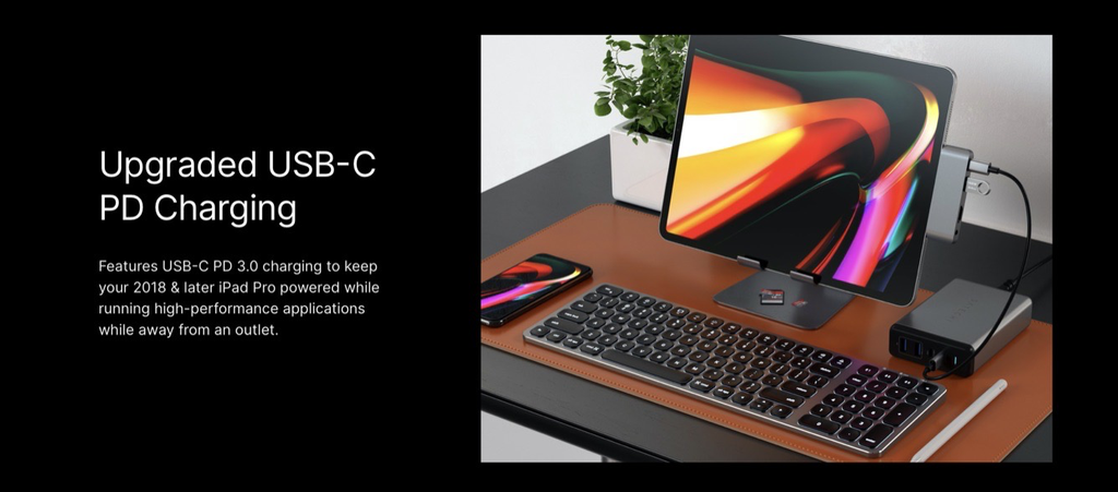 Satechi Type-C Moble Pro Hub For iPad Pro & Type-C Smartphones / Tablets - Space Gray