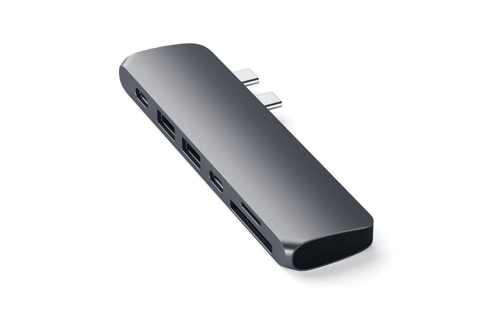 Satechi Type-C Pro Hub 7-in-2 with 4K HDMI - Space Gray