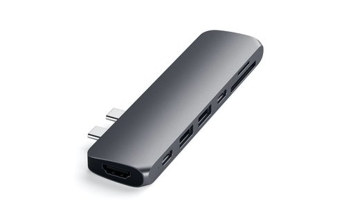 Satechi Type-C Pro Hub 7-in-2 with 4K HDMI - Space Gray