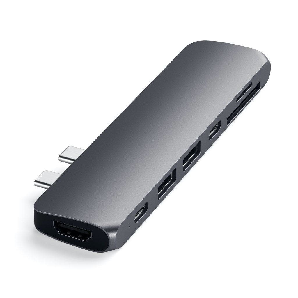 Satechi Type-C Pro Hub 7-in-2 with 4K HDMI - Space Gray