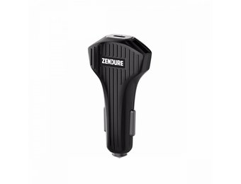 Zendure A-Series 3-Port Car Charager With USB-C 38W - Black