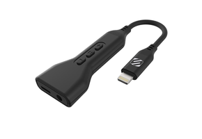 SCOSCHE Lighting to 3.5mm Audio Adapter and Lighting Charge Port - Black