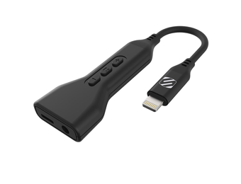 SCOSCHE Lighting to 3.5mm Audio Adapter and Lighting Charge Port - Black