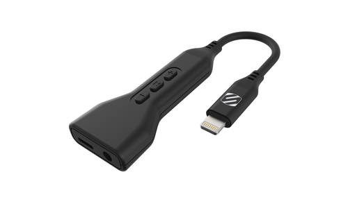 SCOSCHE Lighting to 3.5mm Audio Adapter and Lighting Charge Port - Black