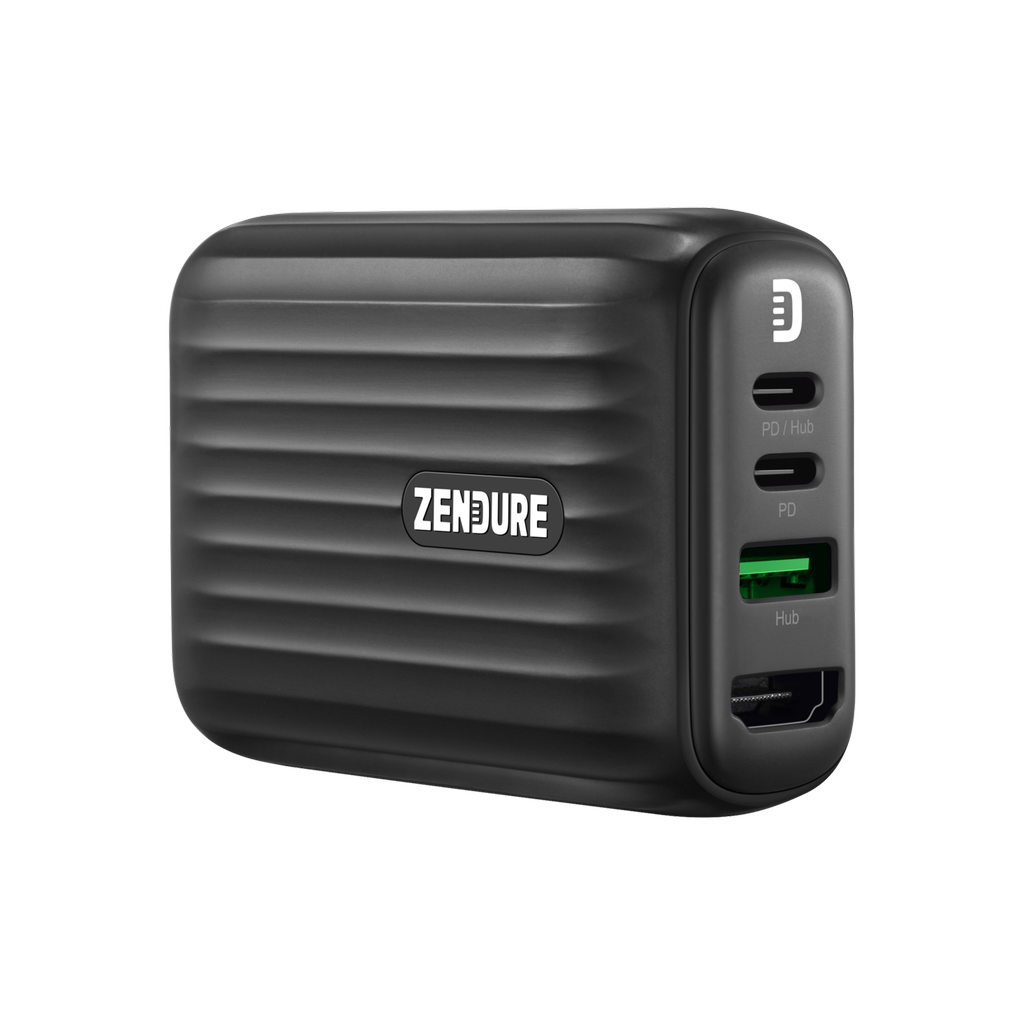 Zendure SuperHub 2-in-1 Power Adapter PD With HDMI 48W - Black