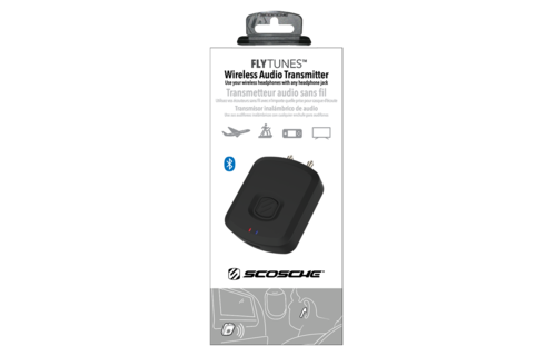 Scosche FlyTunes Bluetooth Wireless Audio Adapter - Black
