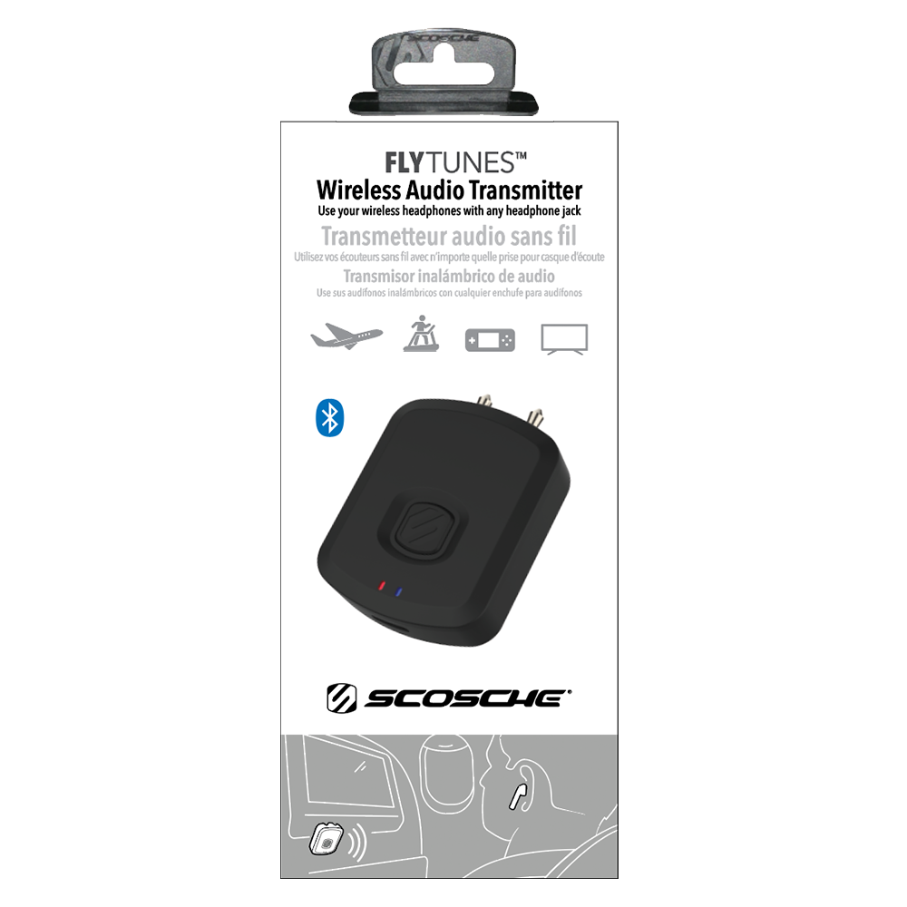 Scosche FlyTunes Bluetooth Wireless Audio Adapter - Black