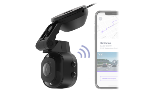 Scosche Nexar Smart Dash Cam with Suction Cup Base - Black