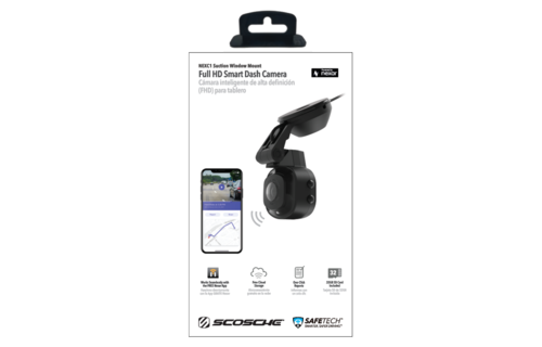Scosche Nexar Smart Dash Cam with Suction Cup Base - Black