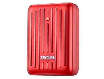 Zendure SuperMini Credit Card Size Charger with PD 10,000mAh - Red