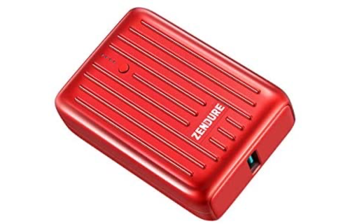 Zendure SuperMini Credit Card Size Charger with PD 10,000mAh - Red