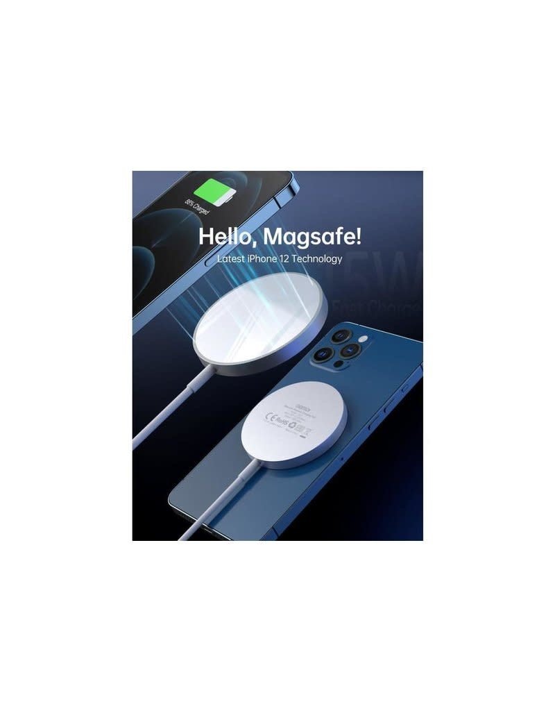 Choetech Choetech Mgnetic Snap-on Magsafe Wireless Charger - White