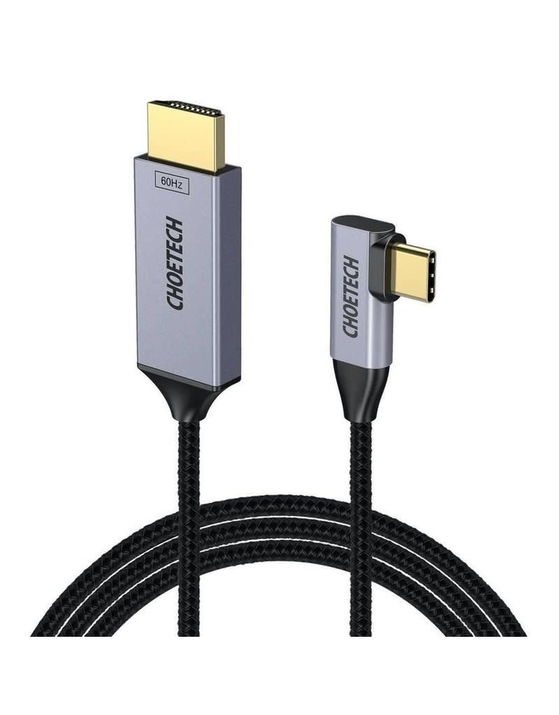 Choetech Choetech USB Type C to HDMI Fabric Braided Cable(Thunderbolt 3 compatible) -Black