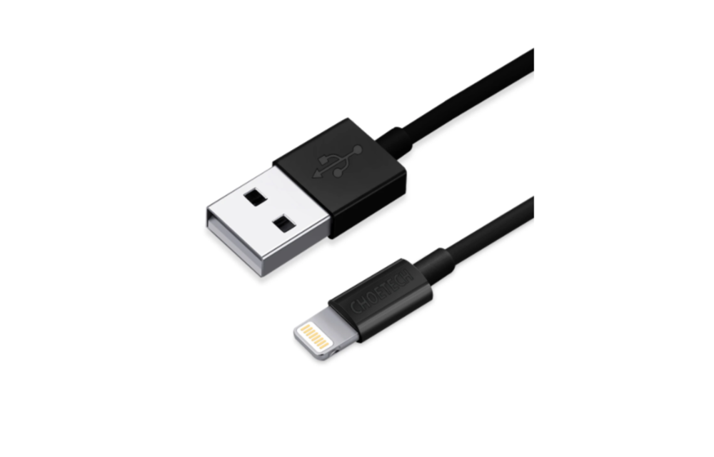 Choetech MFI certified USB to Lightning cable 1.2m - Black