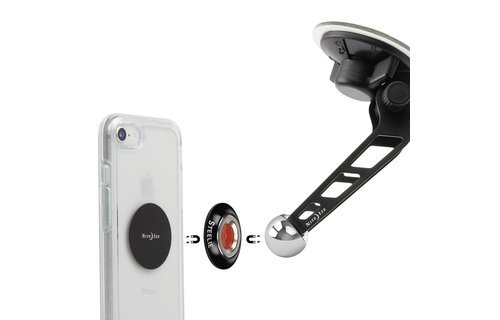 Nite Ize Steelie Orbiter Windshield Mount Kit - Silver and Black