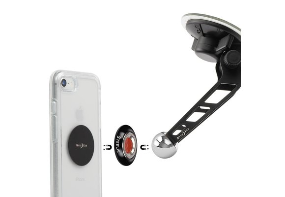 Nite Ize Steelie Orbiter Windshield Mount Kit - Silver and Black