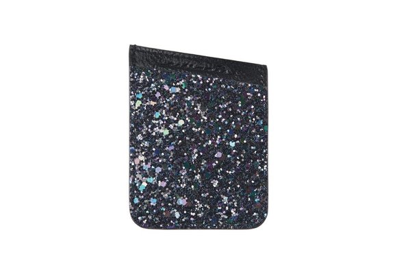 Case Mate Pockets Card Holder - Black Iridescent Glitter
