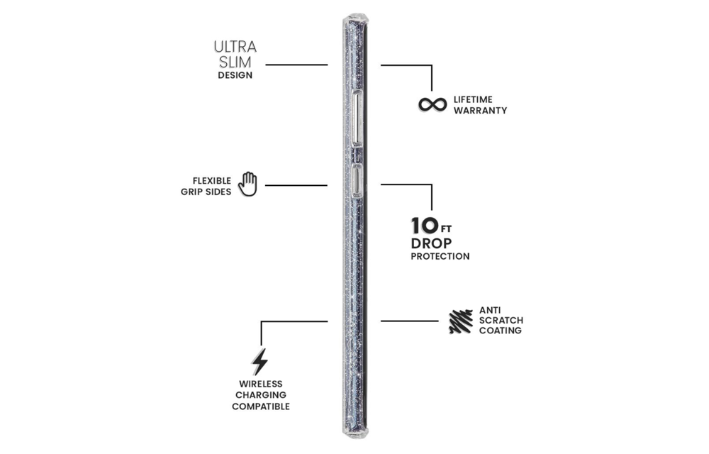Case Mate Sheer Crystal Case for Samsung Galaxy Note 10 - Clear