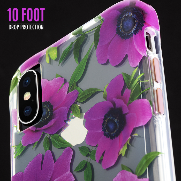Case Mate Wallpaper Case for Apple iPhone Xs Max - Pink Poppy