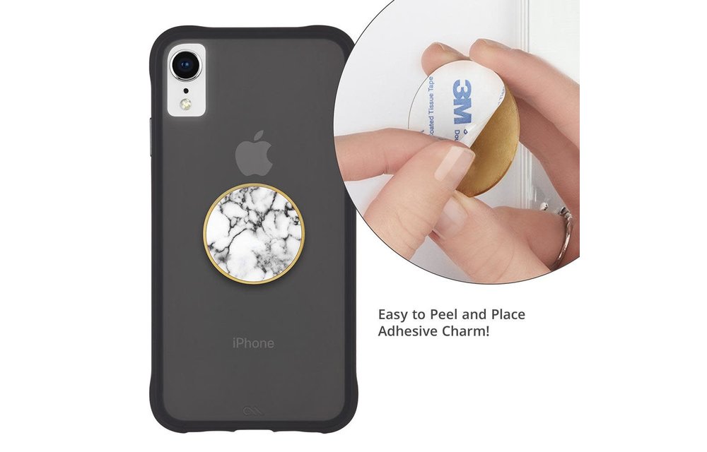 Case Mate Car Charms Magnetic Vent Mount Kit - White Marble