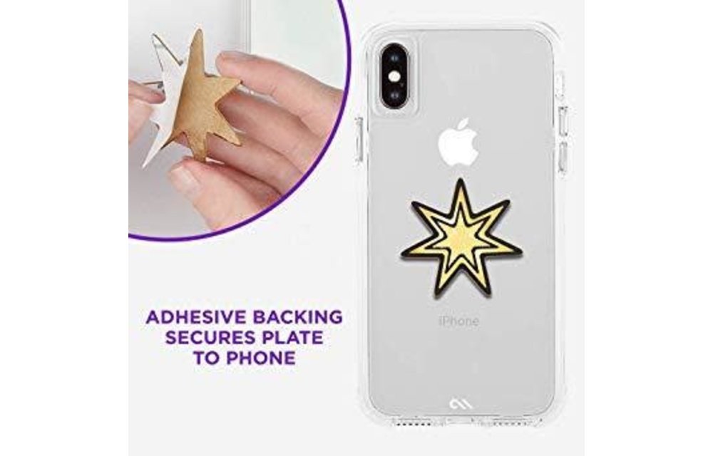 Case Mate Car Charms Magnetic Vent Mount Kit - Gold Starburst